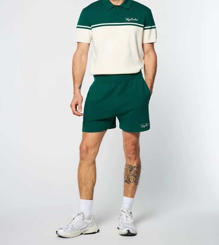 ROSELLI KNIT SHORT- EVERGREEN