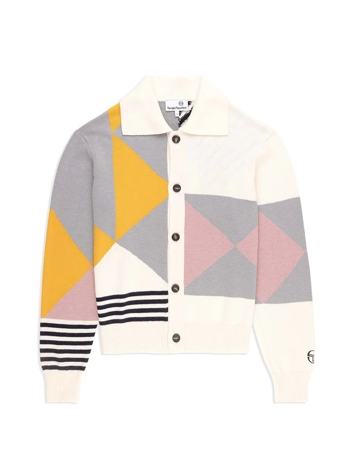 GEO KNIT CARDIGAN- MULTI