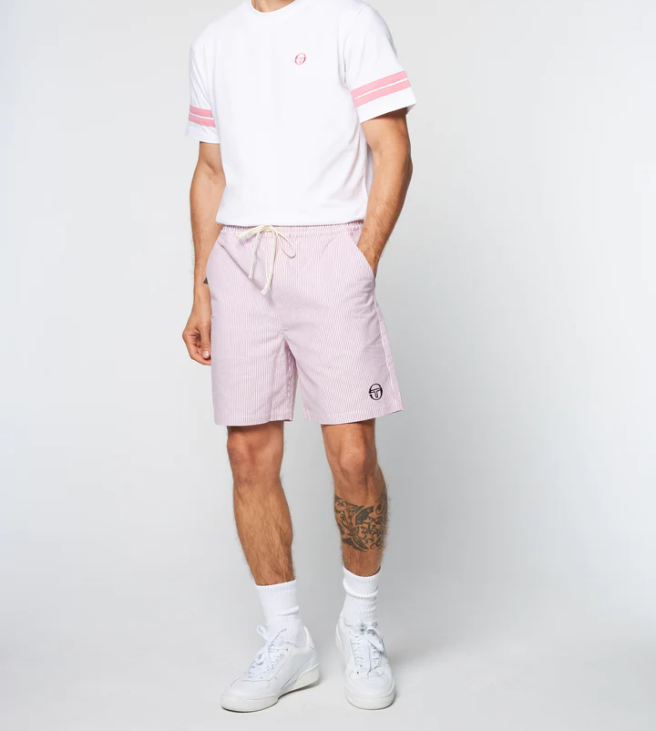 COSIMO OXFORD SHORTS- WILD ROSE