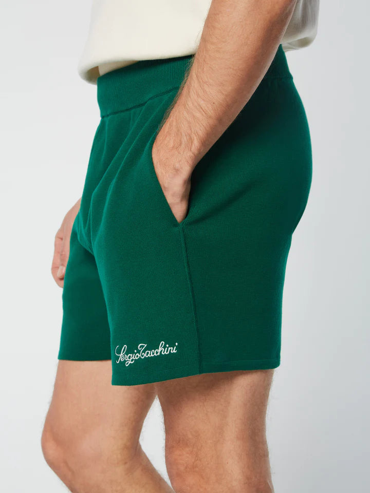 ROSELLI KNIT SHORT- EVERGREEN